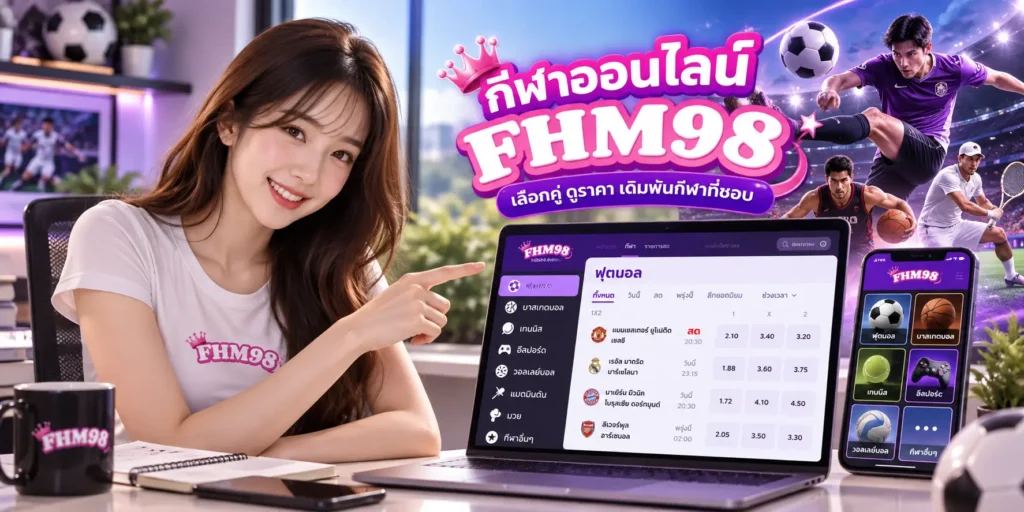 กีฬาออนไลน์ FHM98 เลือกคู่ ดูราคา เดิมพันกีฬาที่ชอบ