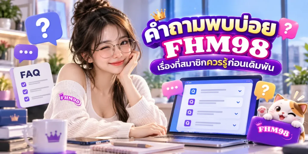 คำถามพบบ่อย FHM98 เรื่องที่สมาชิกควรรู้ก่อนเดิมพัน